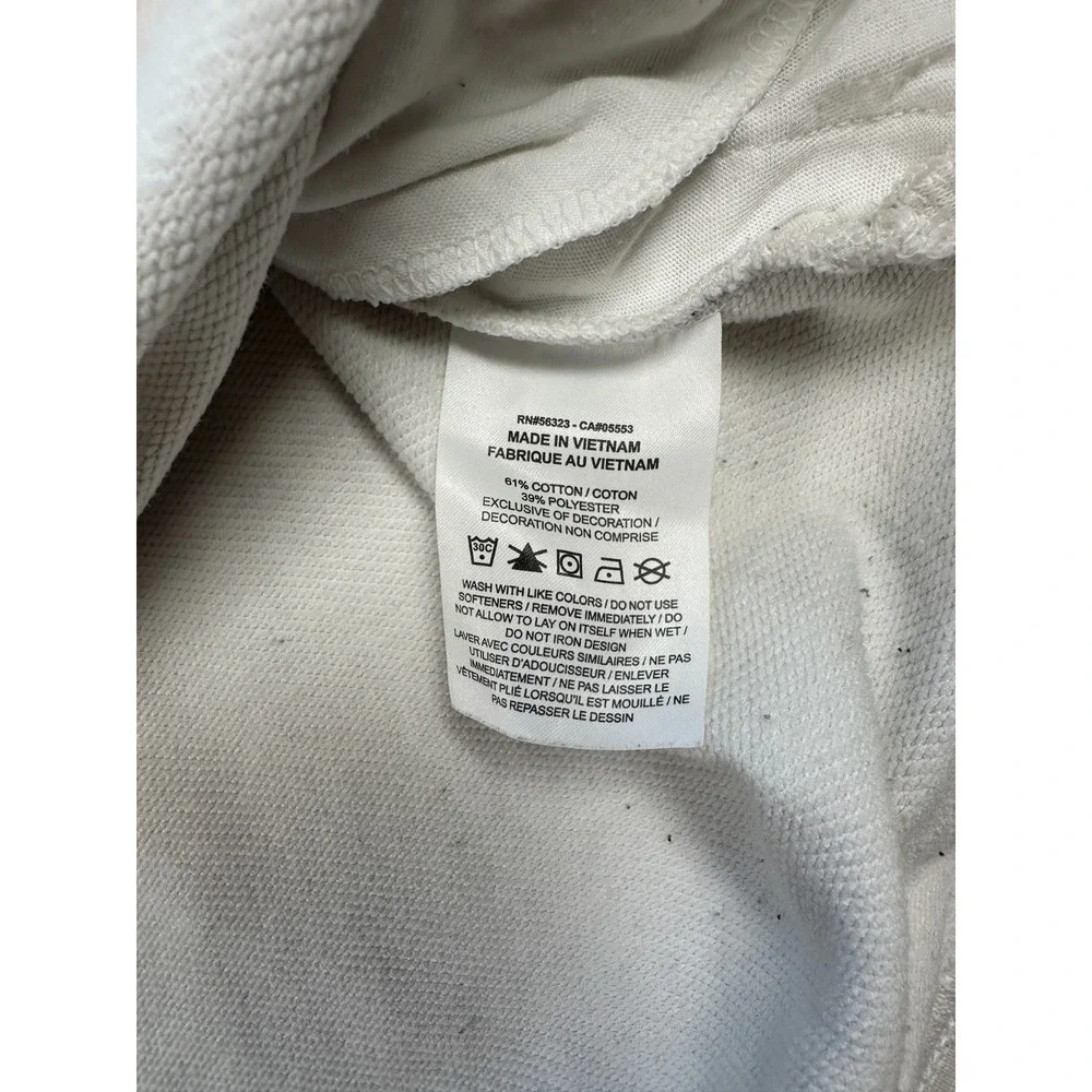 Nike Sweatshirt‎ Womens 2XL Gray Cotton Spellout Logo Turtleneck Raglan Sleeve
